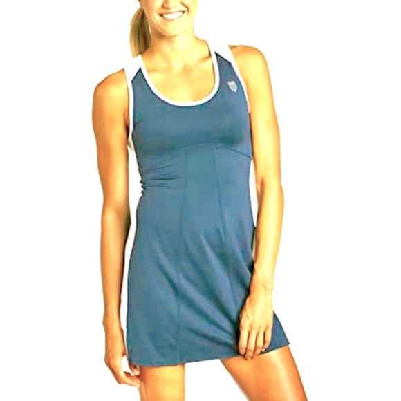 K-SWISS Accomplish Tennis Dress Pasture Green, White Colorblock - Picture 1 of 8